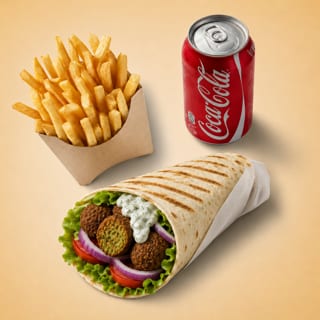 Falafel Shawarma Combo - O