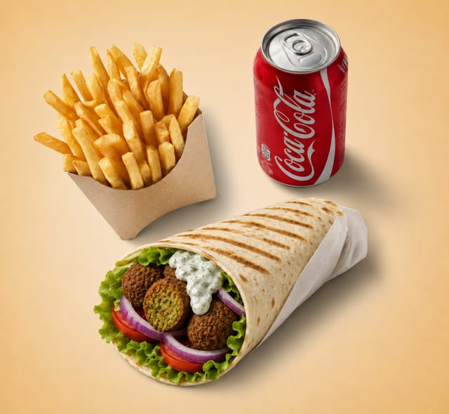 Falafel Shawarma Combo.