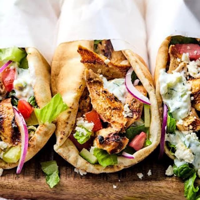 Chicken Gyro Sandwich.