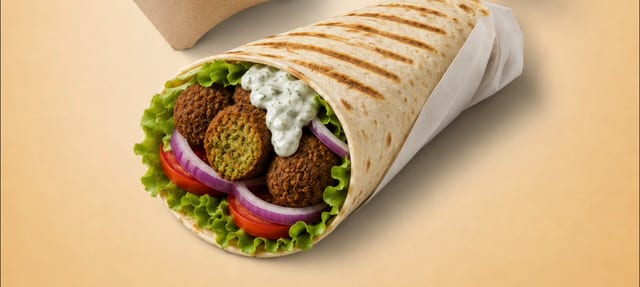 Falafel Shawarma.