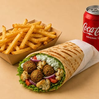 Mix Veggie Shawarma Combo ( Tortilla) - O