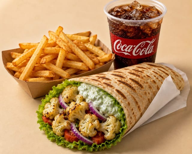 Cauliflower Shawarma Combo.