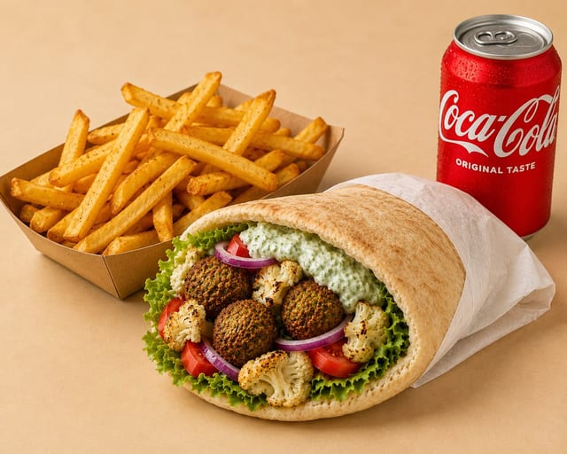 Veggie Pita Combo.