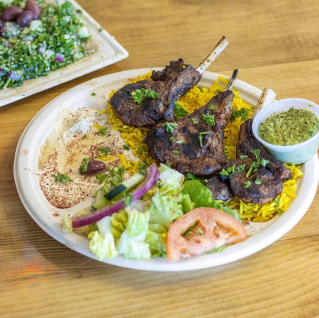 Lamb Chops Plate.