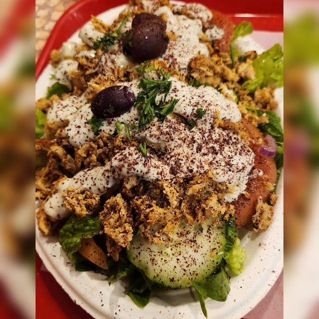 Chicken Gyro Salad.